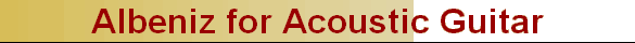 Albeniz for Acoustic Guitar